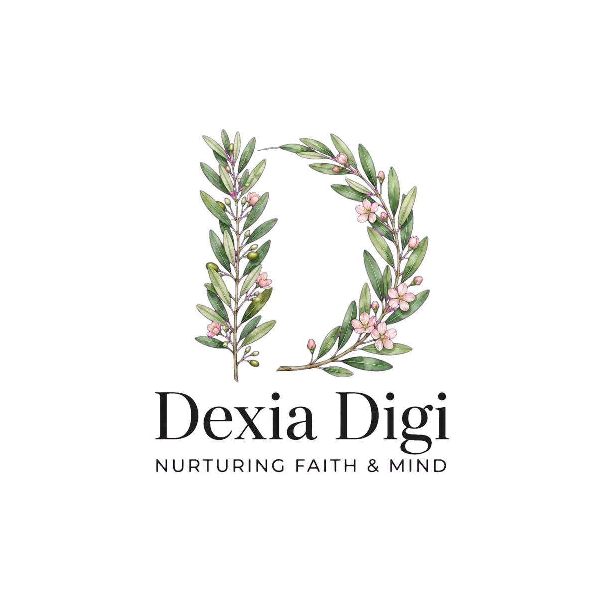 Dexia Digi logo - a laurel wreath forming the letter D